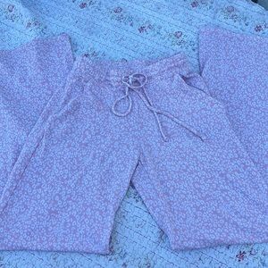 pink and white comfy sweats